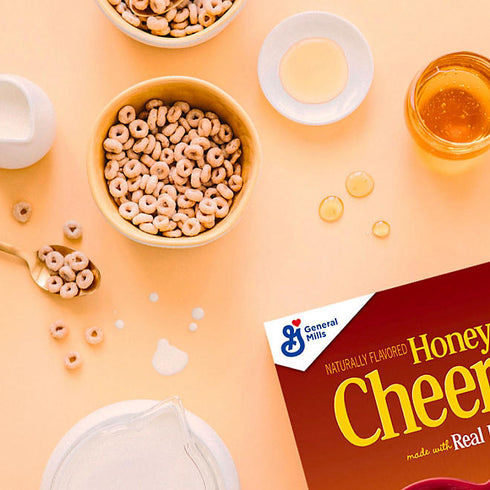 Honey Nut Cheerios Cereal, 48 oz - Sweet Honey & Nut Flavor, Heart-Healthy Whole Grain Oats, Perfect for Breakfast or Snacking, Family-Size Box for Wholesome