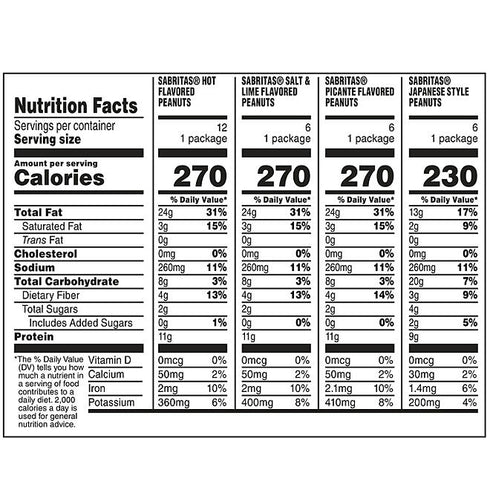 Premium Sabritas Variety Pack Peanuts, 30 pk