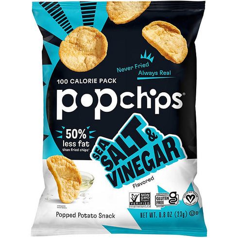 Popchips Variety Pack Chips, 0.8 oz, 30 Pack