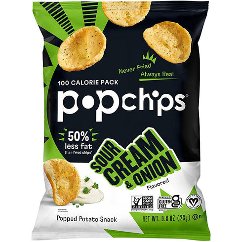 Popchips Variety Pack Chips, 0.8 oz, 30 Pack