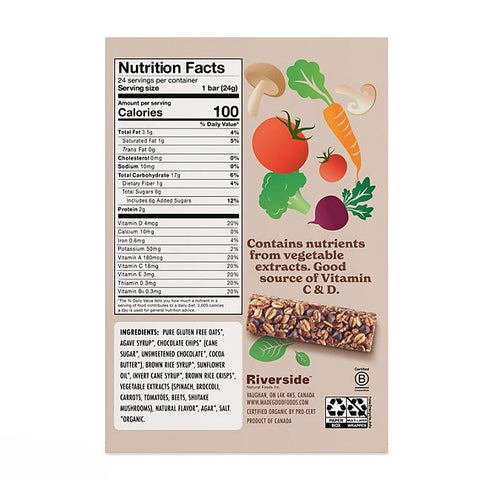 MadeGood Chocolate Chip Bars, 0.85 oz., 24 Pack - Soft, Chewy Granola Bars with Chocolate Chips, Single-Serve Packs