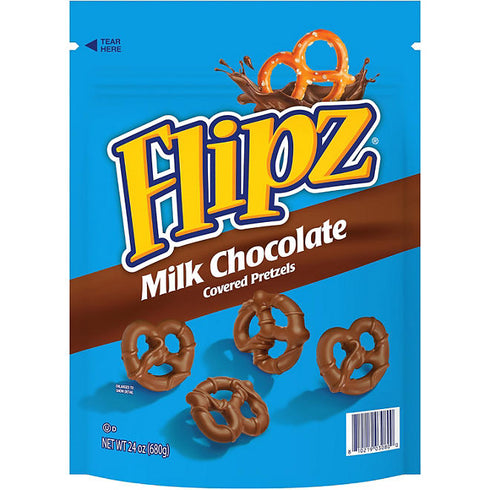 Premium Milk Chocolate Covered Pretzels, 24 oz -Sweet & Salty Treat