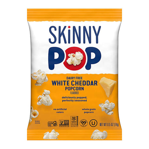 SkinnyPop Variety Snack Pack Popcorn, 0.5 oz., 36 Pack - Light, Crunchy Popcorn, Assorted Flavors