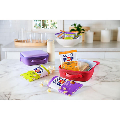 SkinnyPop Variety Snack Pack Popcorn, 0.5 oz., 36 Pack - Light, Crunchy Popcorn, Assorted Flavors