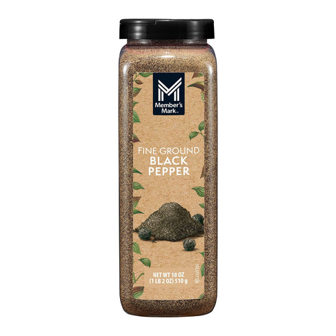 Member's Mark Fine Ground Black Pepper, 18 oz