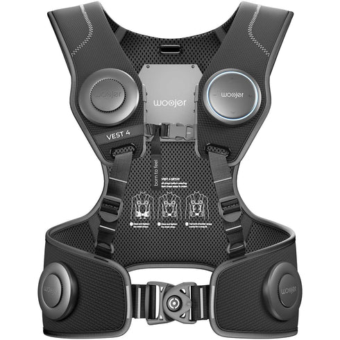 Woojer Vest 4 High-Fidelity Haptic Vest – Immersive Feedback for VR, Gaming, Music, Movies & Wellness