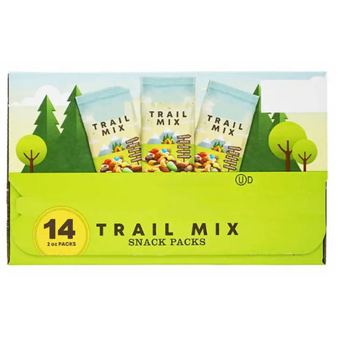 Natural Trail Mix Snack Packs – Crunchy Nuts, Sweet Dried Fruits & Chocolate Bits | Perfect for On-the-Go Snacking, Lunchboxes & Outdoor Adventures | Convenient, Fresh-Sealed Packs