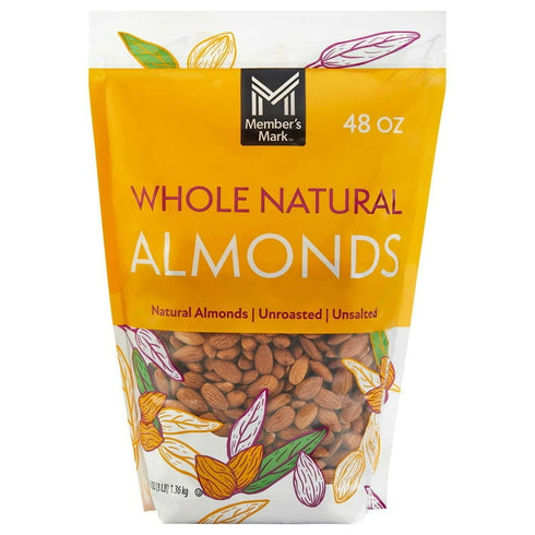Member's Mark Whole Natural Almonds, 48 oz
