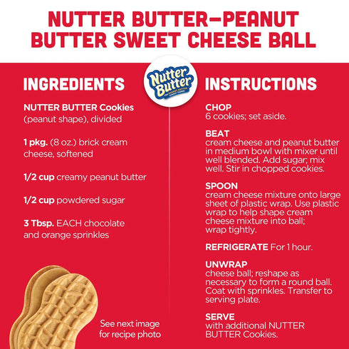 Nutter Butter Peanut Butter Sandwich Cookies, Family Size, 24 Pack