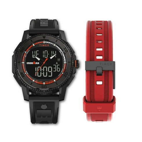Timex Ironman Adrenaline Ana Digi Resin Sports Watch 46.5mm