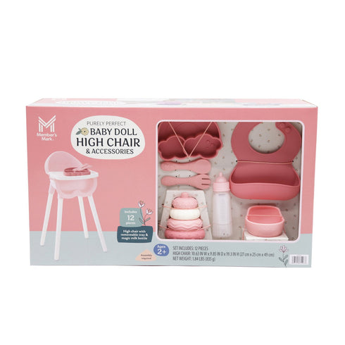 Member's Mark Baby Doll MealTime Set with Accessories