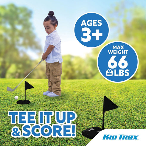 Kid Trax 12V Golf Cart Ride-On with Golf Accessories