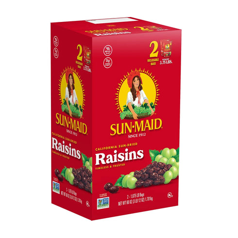 Sun-Maid California Sun-Dried Raisins, 30 oz., 2 pk