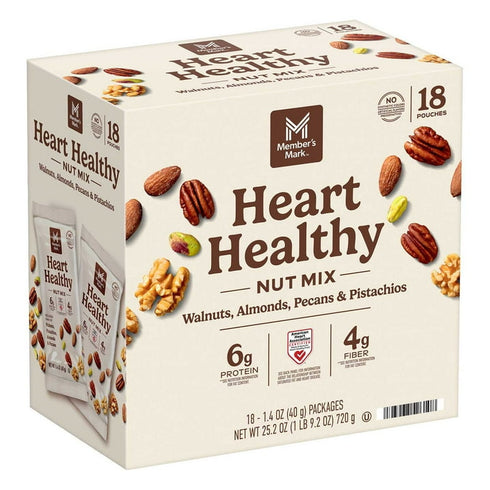 Member's Mark Heart Healthy Nut Mix Multipack, 1.4 oz., 18 pk
