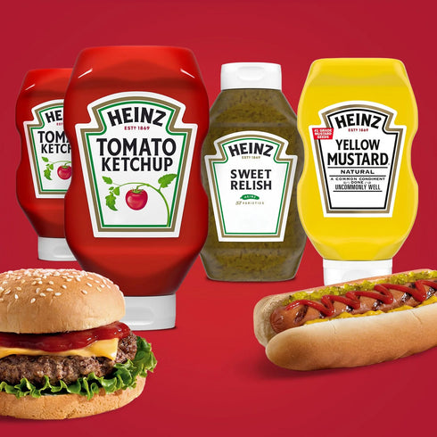 Ketchup, Sweet Relish & Yellow Mustard Picnic Pack, 4 ct