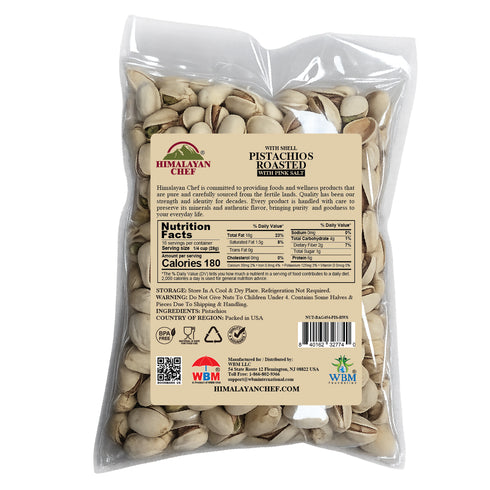 1 lbs bag of Premium In-Shell Pistachios - Roasted & Salted Snack Bulk Bag