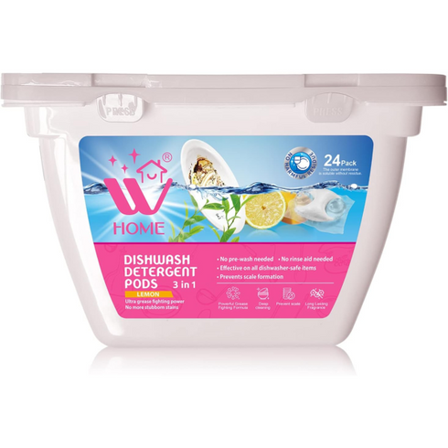 WHome Dishwash 24 Pods Lemon