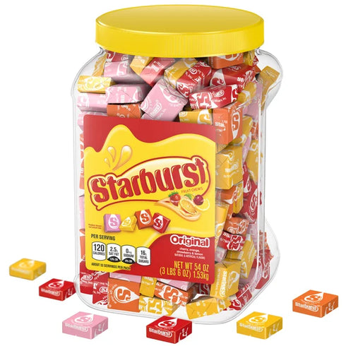 Starburst Original Fruity Chewy Candy, 54 oz.