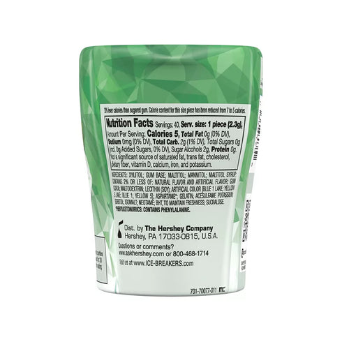 Ice Breakers Sugar-Free Spearmint Ice Cubes Chewing Gum Bottles, 4 pk./3.24 oz