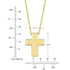 Polished Cross Pendant Necklace in Solid 14K Gold