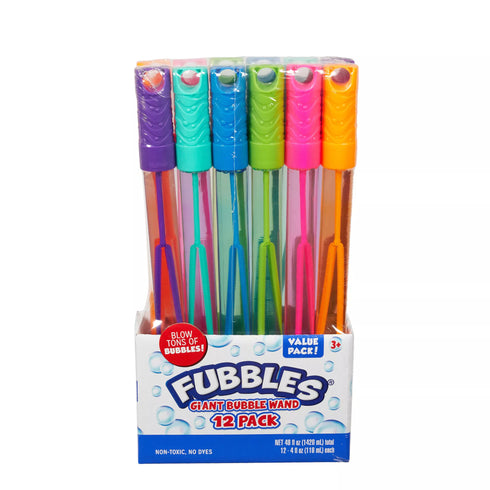 Fubbles Bubble Wands, 12 ct./4 oz.