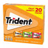 Trident Fruit Variety Pack Sugar-Free Gum, 20 pk.