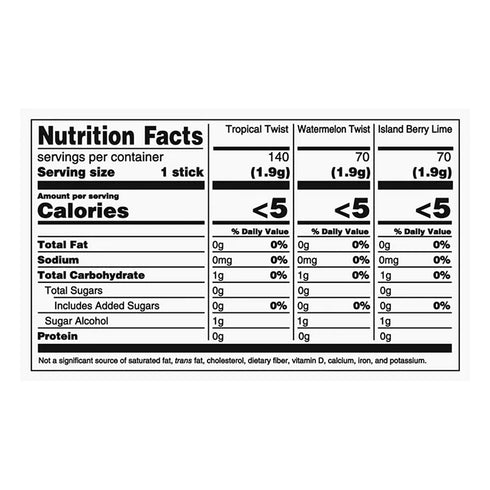 Trident Fruit Variety Pack Sugar-Free Gum, 20 pk.