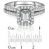 0.95 Carat Baguette Cut Halo Diamond Ring in 14K Gold