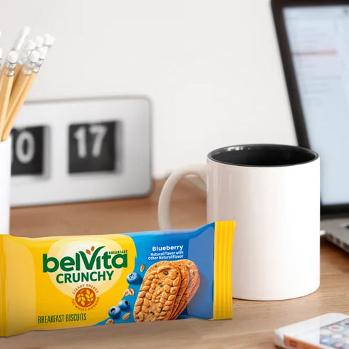 BelVita Breakfast Biscuits, Blueberry, 1.76 oz, 30-count
