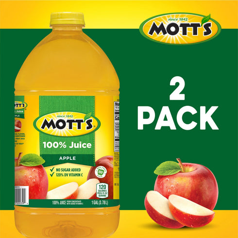 Mott's 100% Original Apple Juice, 2 pk./1 gal.
