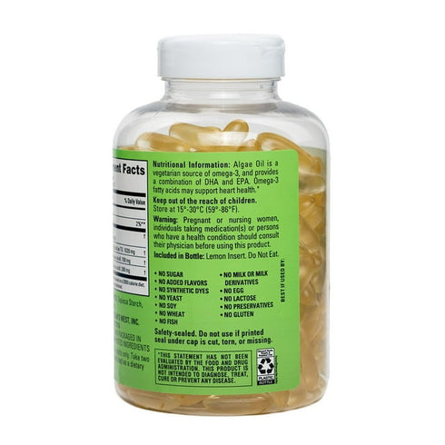 Vegan Omega-3 Softgels, 150 Count