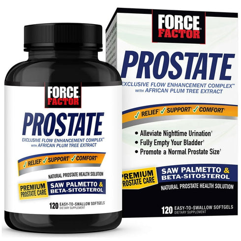 Force Factor Prostate Support Softgels, 120 Count – Supports Prostate Health & Urinary Function