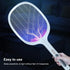 WBM SMART 2-in-1 Bug Zapper Racket – Electric Mosquito & Insect Killer