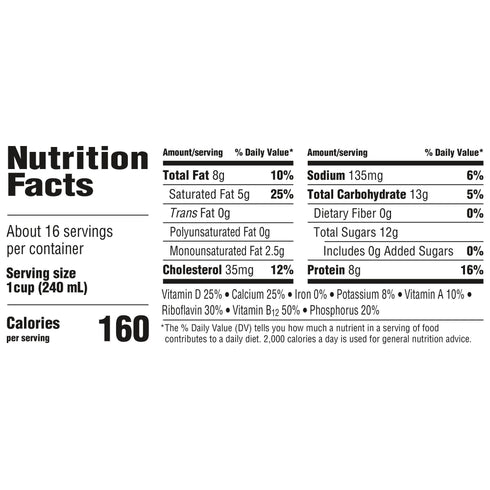 Horizon Organic High Vitamin D Whole Milk, High Vitamin D Milk, Gallon Jug, 128 fl. oz.