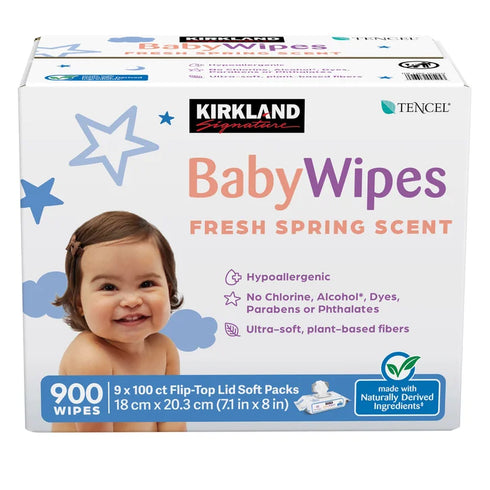 Kirkland Signature Baby Wipes, 900-count