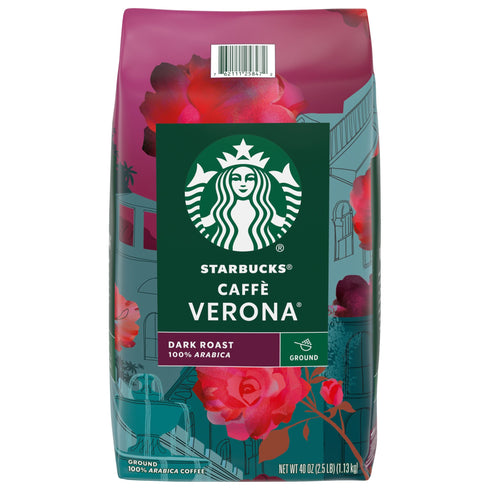 Starbucks Caffe Verona Dark Roast Ground Coffee, 40 oz.