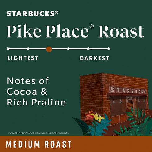 Starbucks Pike Place Ground Coffee, Medium Roast, 40 oz.