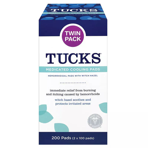 Tucks Medicated Cool Pads, 200 ct