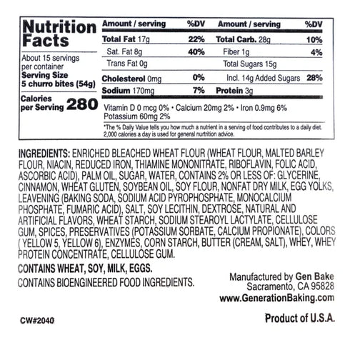 Gen Bake Churro Donut Bites, 30 oz