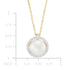 Freshwater Pearl & Diamond Pendant in 14K Gold