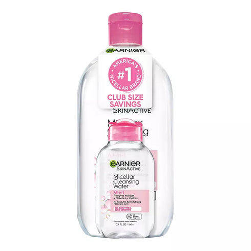 Garnier Micellar Water Original Pink, 700 ml + Bonus 100 ml Travel Size