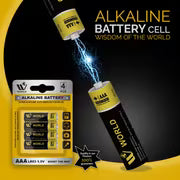 60 Pcs AAA Alkaline Cells, Long Lasting Power, Extra Heavy Duty Cells, 1.5 Volt, AAA Batteries