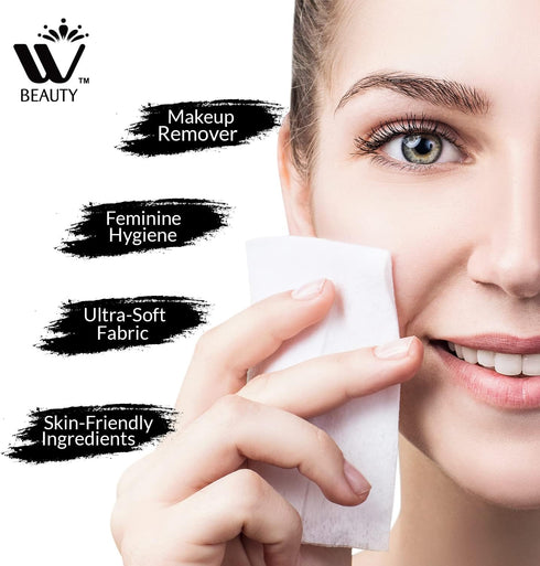 WBM BEAUTY Flushable Wipes for Women – 25 Sheets