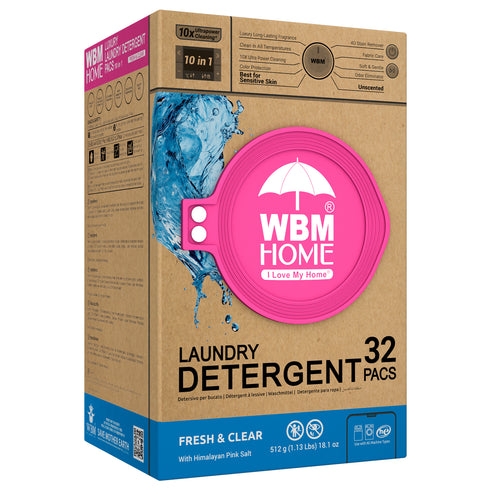 WBM Laundry Detergent Pods | Luxury Fresh & Clear Scent