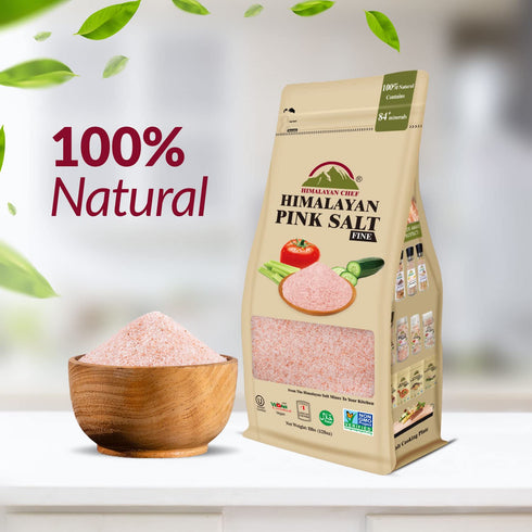 Himalayan Chef Pink Salt Fine - 8 lbs Bag