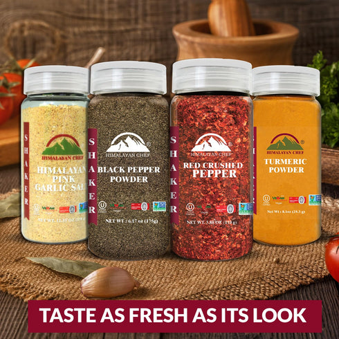 Himalayan Chef Natural Spices Shaker Variety Pack | All Purpose Seasonings Cooking - Pack of 4
