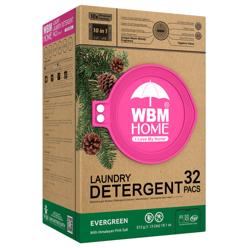 WBM Laundry Detergent Pods | Luxury Ever Green Scent