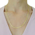 Curb Chain Necklace in Solid 14K Gold