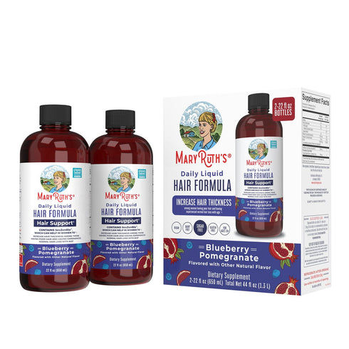 MaryRuth’s Daily Liquid Hair Formula, 22 fl. oz, 2-Pack – Supports Hair Growth, Strength & Shine