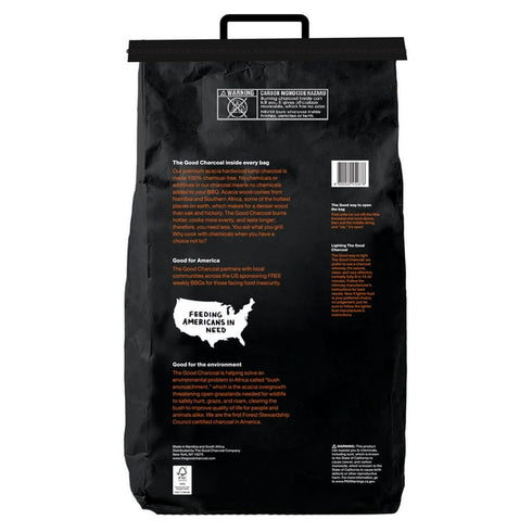 The Good Charcoal Lump Charcoal – 27.5 lbs. Premium Hardwood Charcoal for Grilling & Smoking